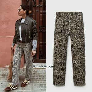 🔥Last 1🔥MANGO Leopard Pants